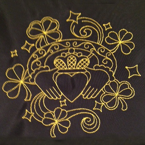 Embroidery – Claddagh – Fancy
