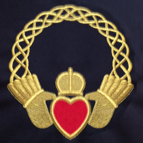 Embroidery – Claddagh (Celtic Knot)