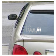 Irish Dance Car Window Stickers