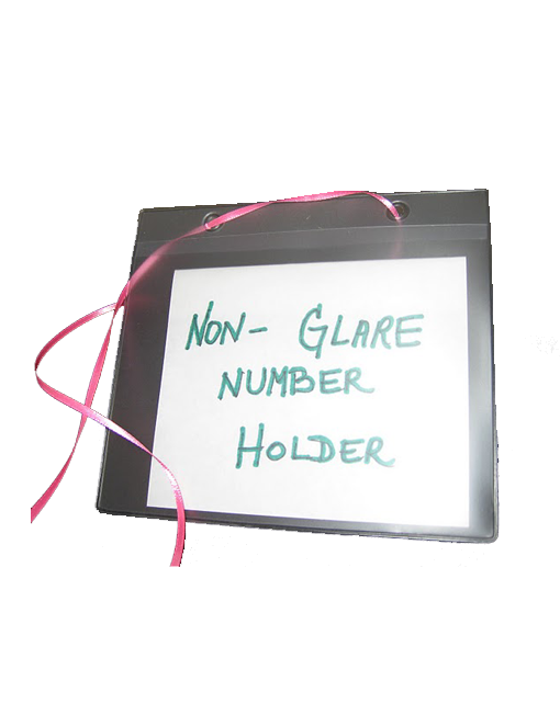 Crystal Clips / Non-Glare Number Holder